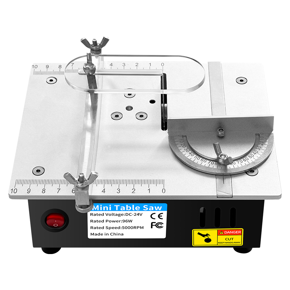 Mini Table Saw For Woodworking - DC 24V huishoudelijke miniatuur houtbewerking tafel