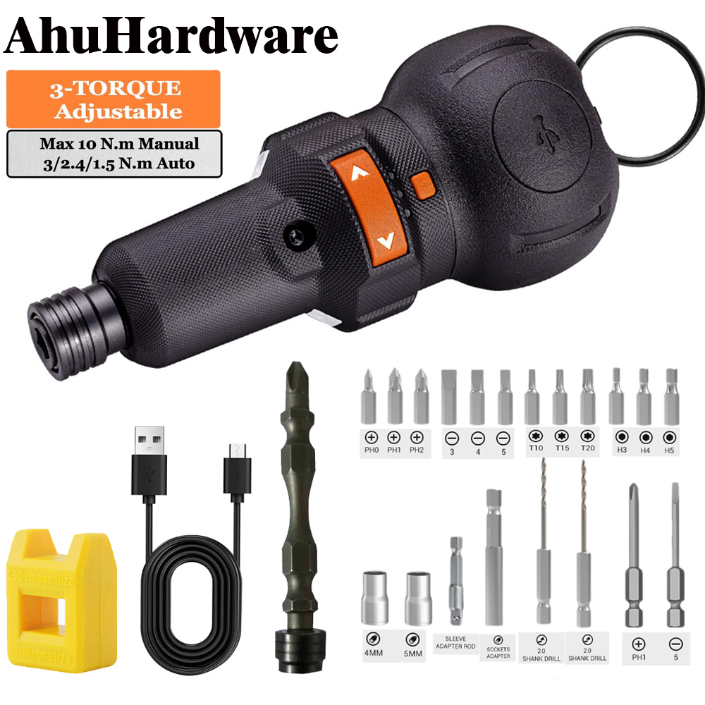 Electric Screwdriver Rechargeable Usb - Draadloze elektrische schroevendraaier Oplaadbare 800mAh lithiumbatterij