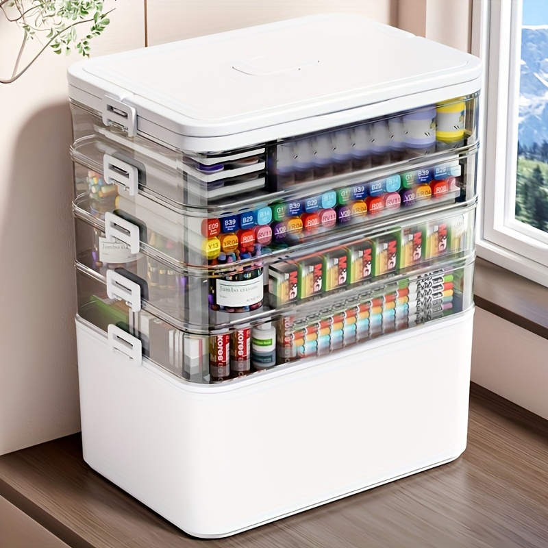 Hardware - Multifunctionele meerlaagse opbergbox met handvat, grote/extra