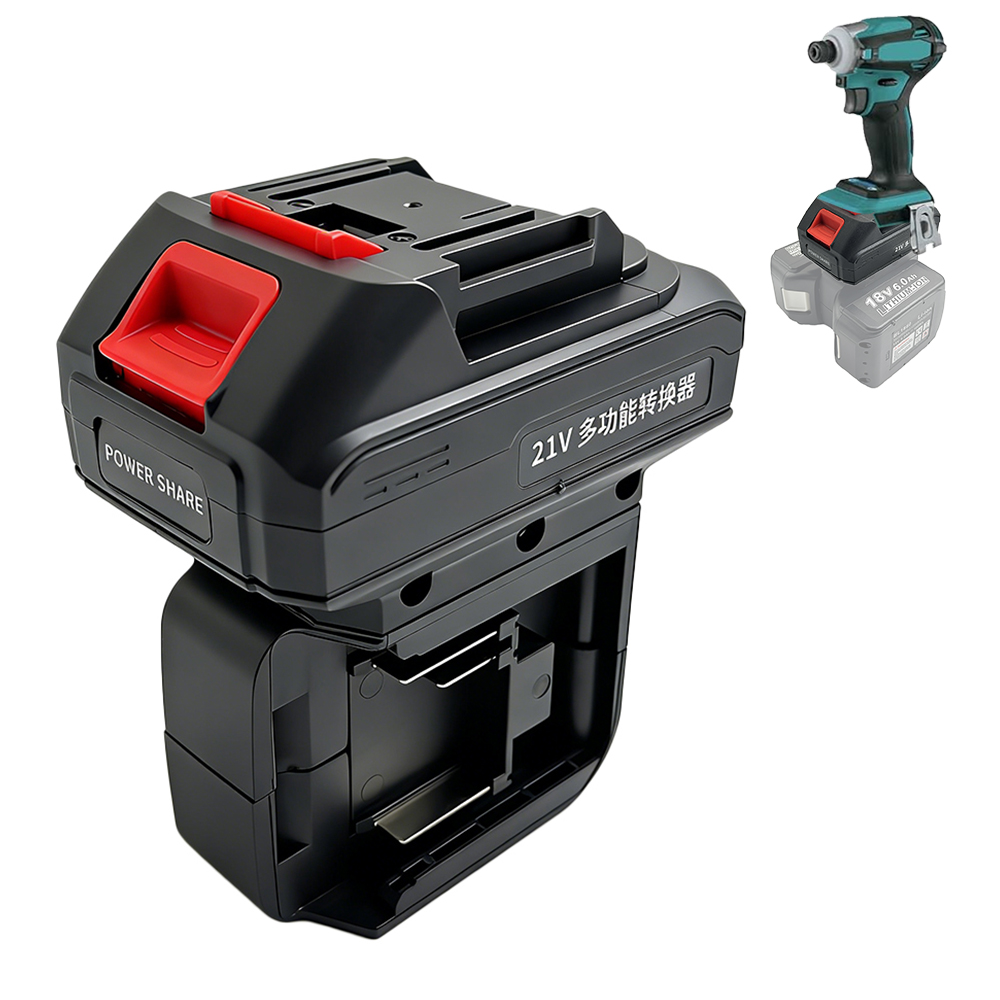 Brushless Cordless Electric Drill 18V - 2-in-1 batterijadapter voor Makita 18V-batterijen, geschikt