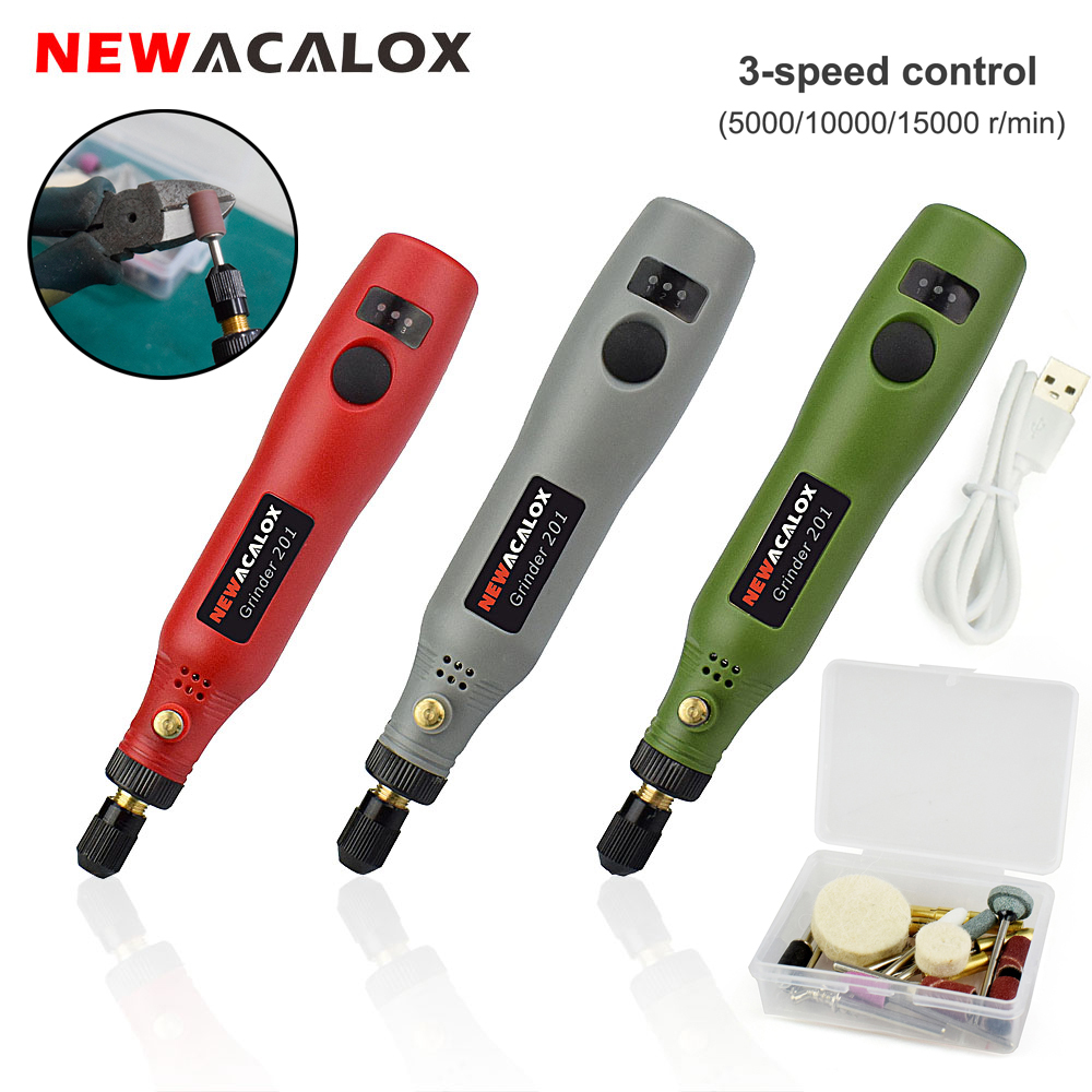 Cordless Rotary Tool Kit Accessories - NEWACALOX Draadloze Variabele Snelheid Rotary Gereedschap