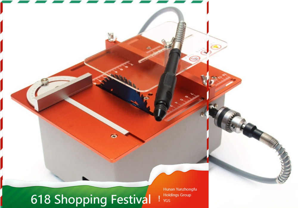 Mini Table Saw For Woodworking - Draagbare mini-houtbewerkingstafelzaag 360W energiezuinige snijmachine voor