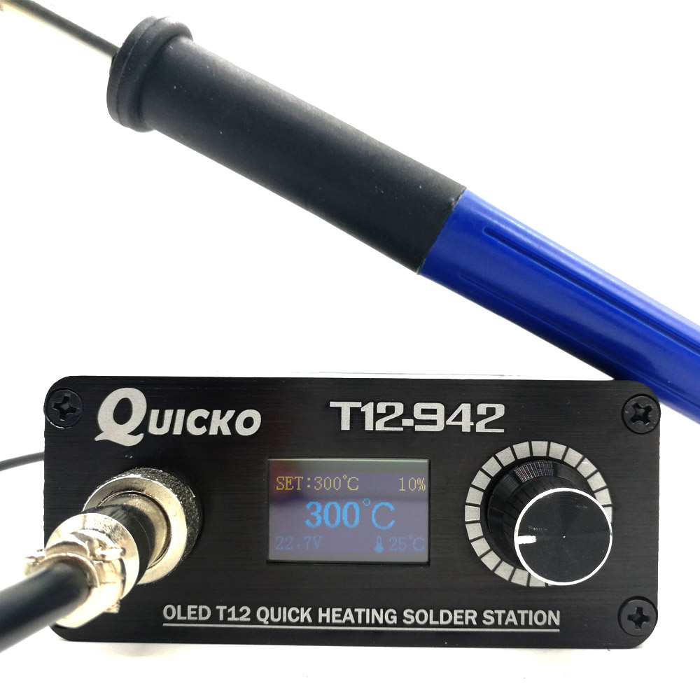 Digital Soldering Station T12 - Quicko Mini T12 Stc Oled Digitale