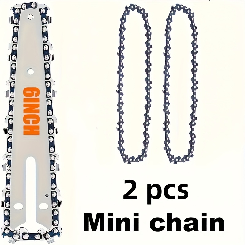 Mini Electric Chainsaw 6 Inch - 2 stuks duurzame 6-inch kettingzaagkettingen voor