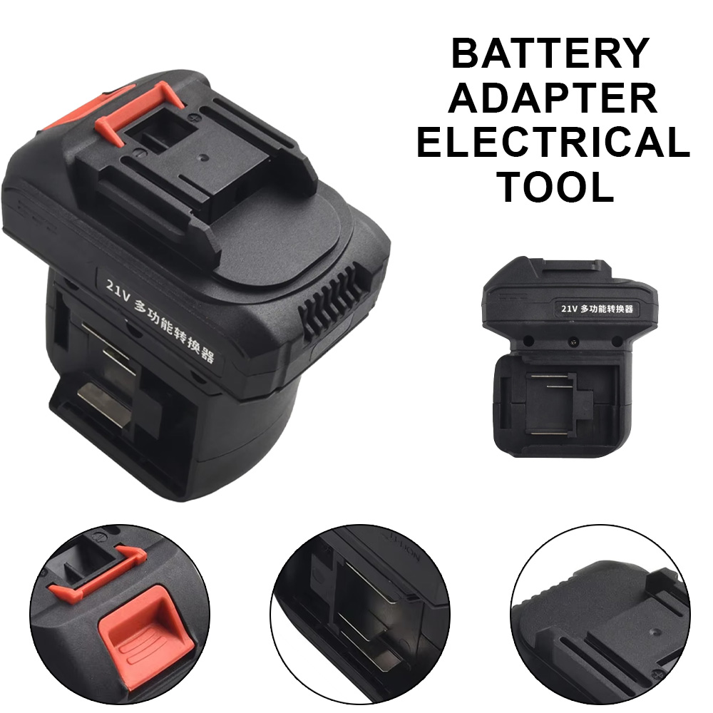 Brushless Cordless Electric Drill 18V - 2 in 1 batterijconverter voor klopboorsleutel