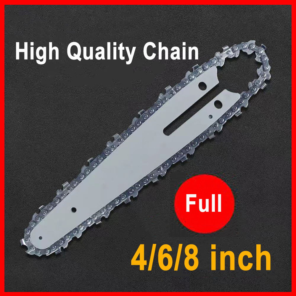 Mini Electric Chainsaw 6 Inch - 4/6/8/10 Inch 1/4 Kettingzaag Kettinggeleider Draagbare