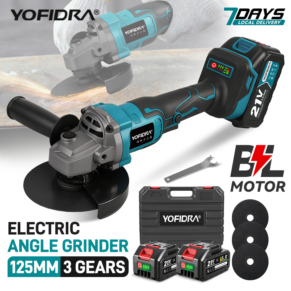 Brushless Angle Grinder Battery Powered - YOFIDRA 125 mm borstelloze haakse slijper