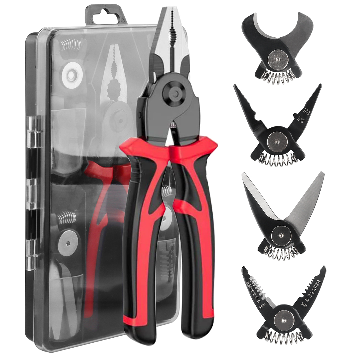 Automatic Wire Stripper Cutter - 5 in 1 Krimptang Draadscharen Staaldraadtang