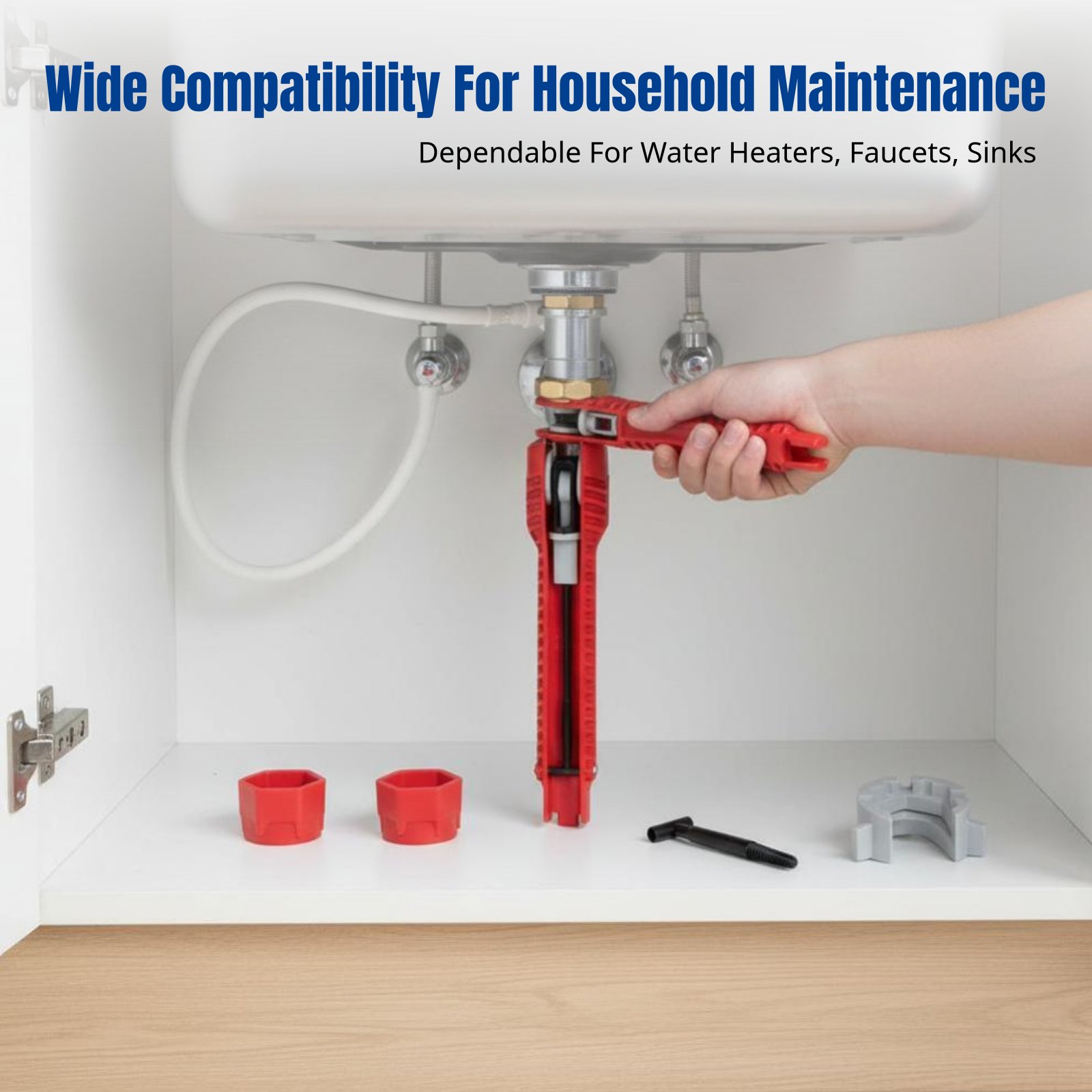 Plumbing - Sanitair-gootsteensleutel, multifunctioneel plastic gereedschap, installatie van