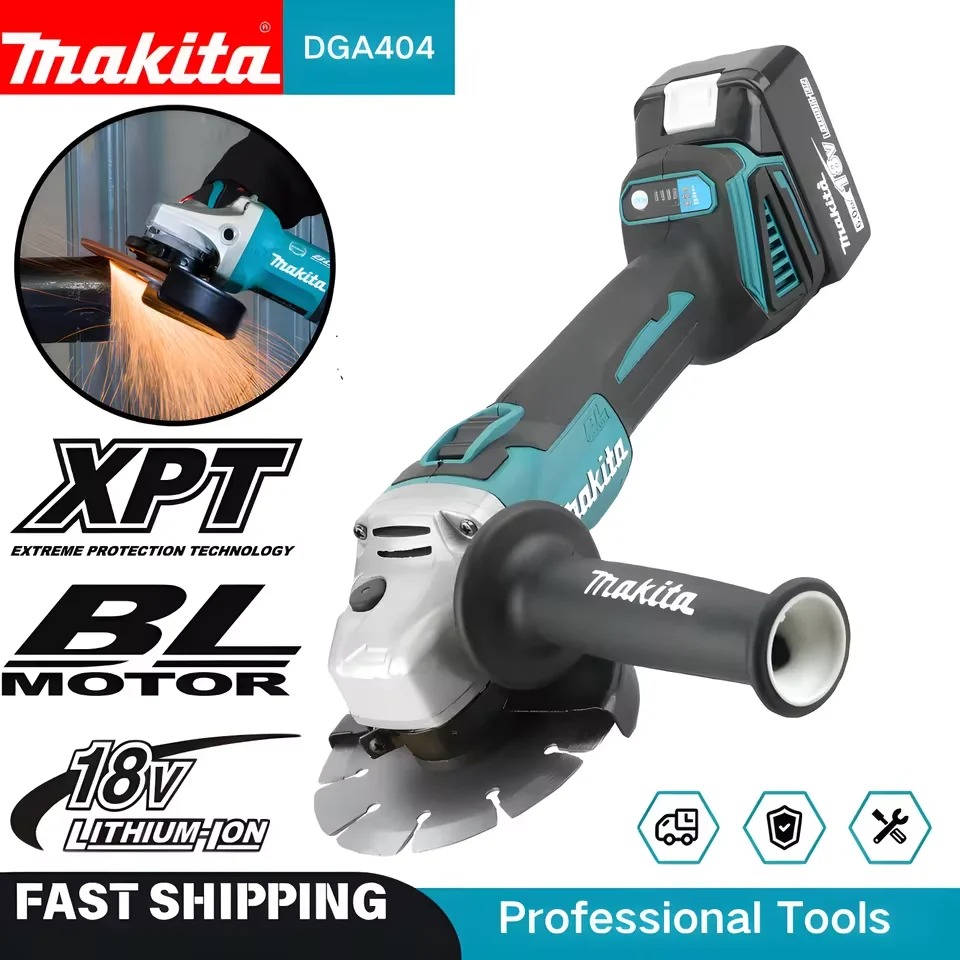 Brushless Angle Grinder Battery Powered - Makita DGA404 125 mm borstelloze draadloze
