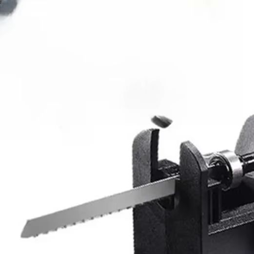 Reciprocating Saw Attachment Drill - /Zwart /Plastic /Elektrische boormachine naar reciprozaag