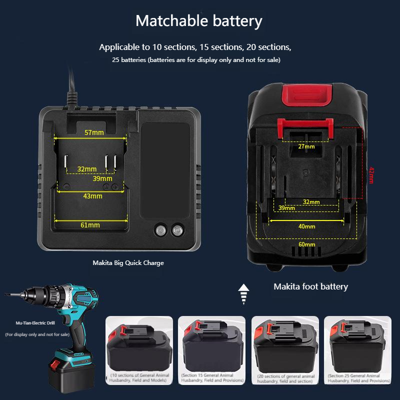 EU US 18V 21V Oplader voor Mak - Brushless Cordless Electric Drill 18V recensie en prijs