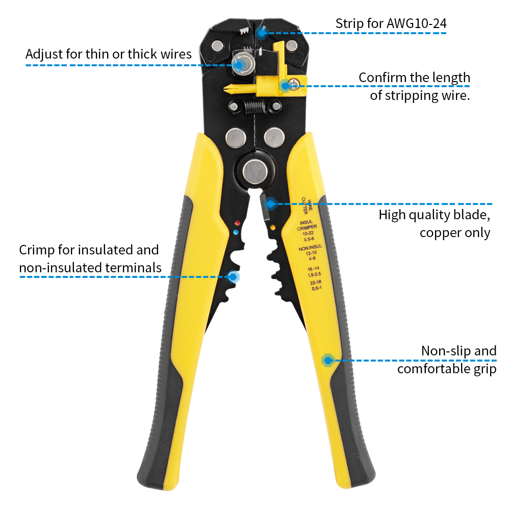 Draadstrippers Multitooltangen - Automatic Wire Stripper Cutter recensie en prijs
