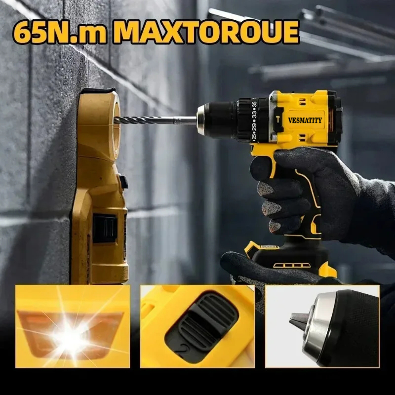DCD805 Borstelloze Slagboormac - Brushless Cordless Electric Drill 18V recensie en prijs