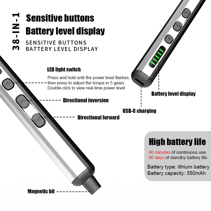 Elektrische schroevendraaierse - Electric Screwdriver Rechargeable Usb recensie en prijs