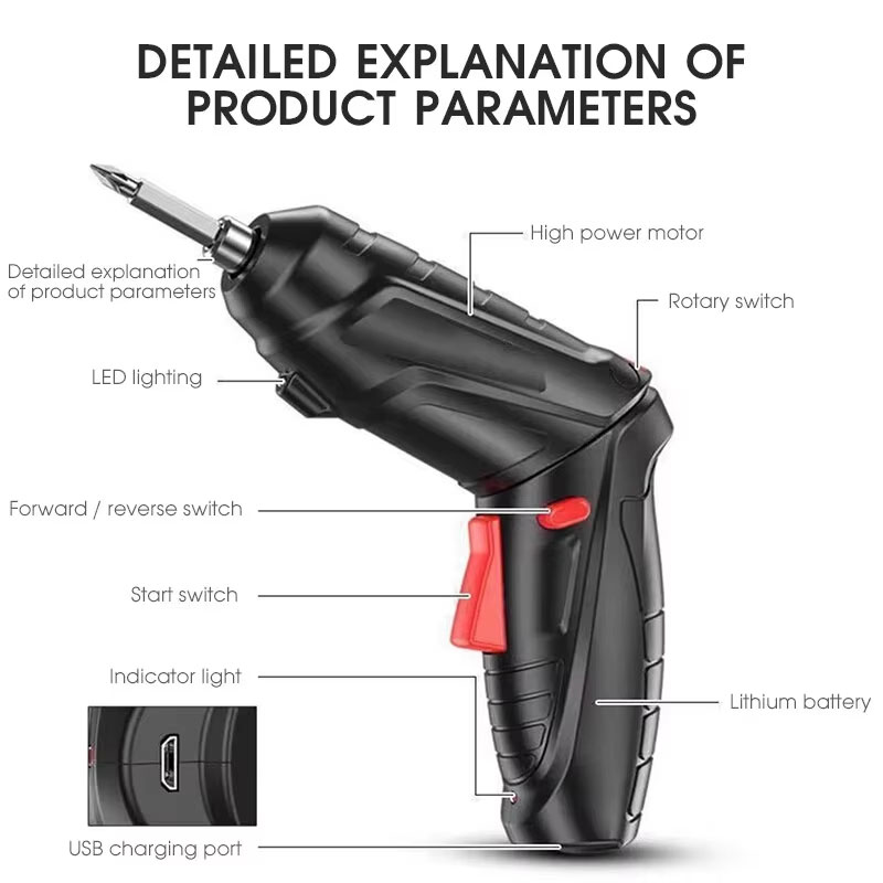 Elektrische schroevendraaierse - Electric Screwdriver Rechargeable Usb recensie en prijs