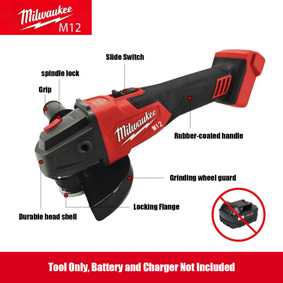 Milwaukee M12 M18 Borstelloze  - Brushless Angle Grinder Battery Powered recensie en prijs