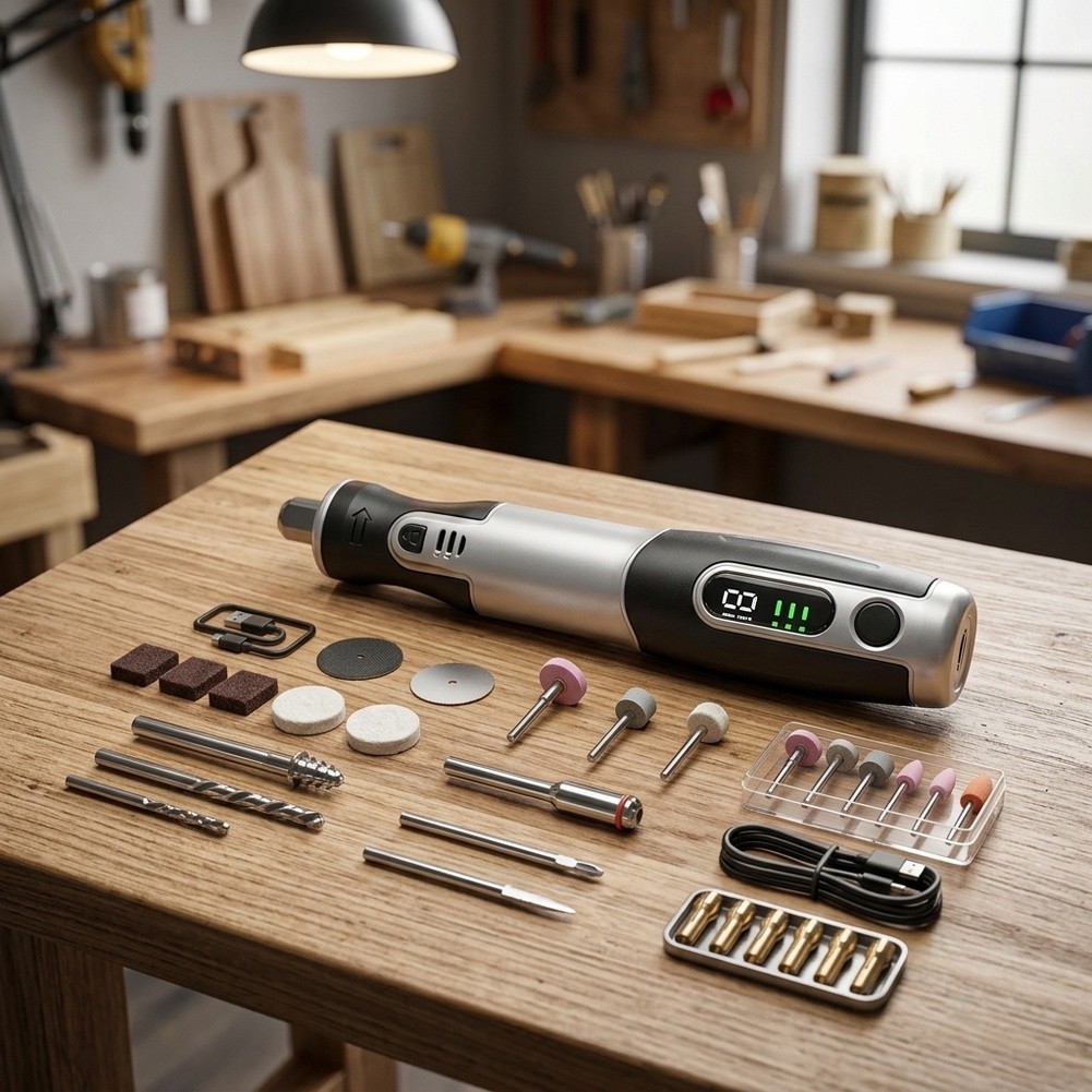 Draadloze elektrische roterend - Cordless Rotary Tool Kit Accessories recensie en prijs