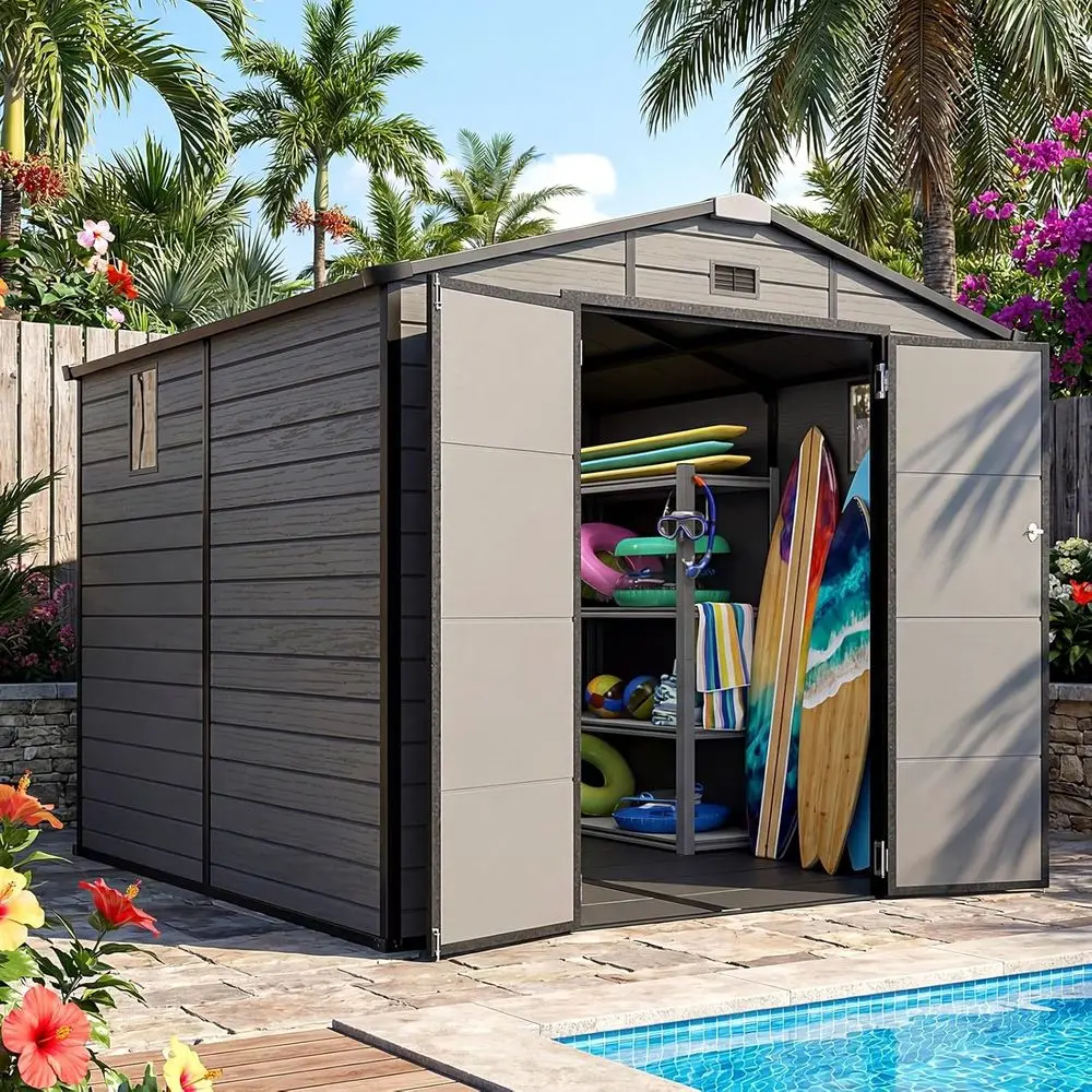 8x8 Buitenberging met vloer, k - Garden Tools recensie en prijs