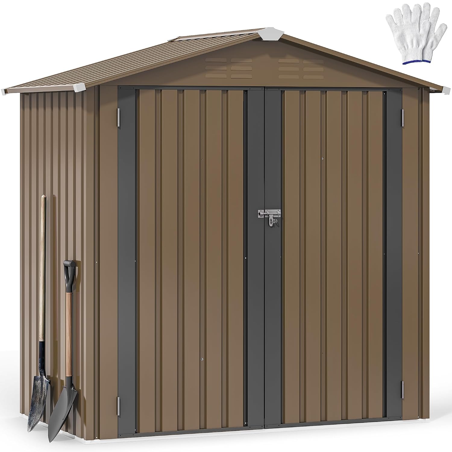 6x4ft Metalen Buitenberging, W - Garden Tools recensie en prijs
