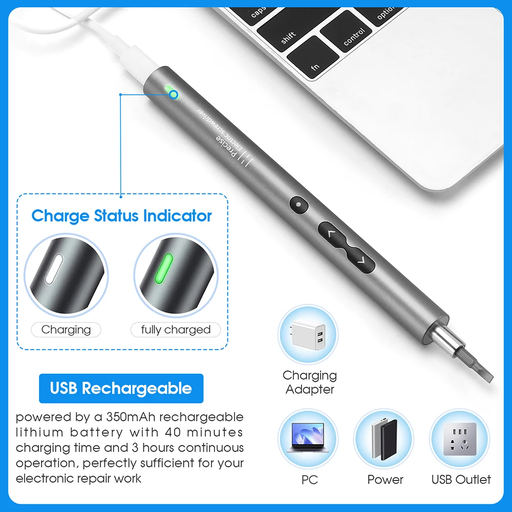62/6 in1 Precisie Elektrische  - Electric Screwdriver Rechargeable Usb recensie en prijs