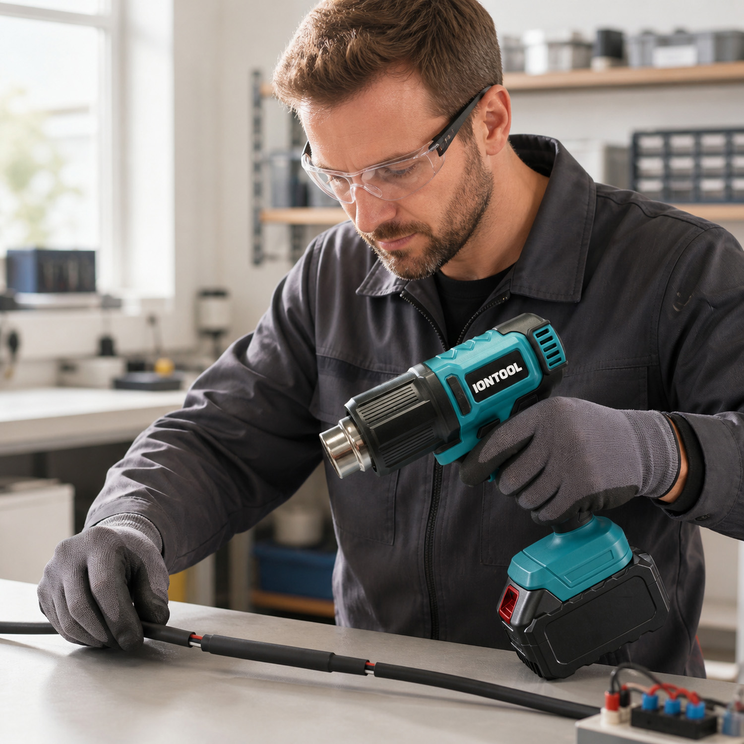 IONTOOL 250/500LPM 550 ℃   Dra - Cordless Heat Gun For Shrink Tubing recensie en prijs