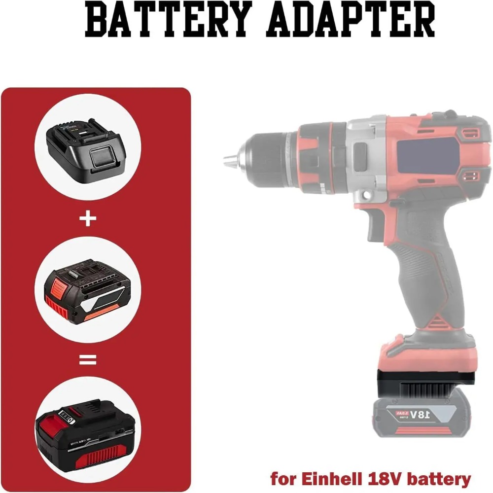 BS18EIN Batterijadapter voor B - Brushless Cordless Electric Drill 18V recensie en prijs