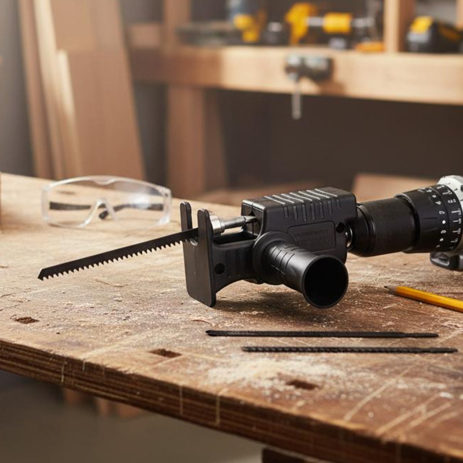Boormachine naar reciprozaagad - Reciprocating Saw Attachment Drill recensie en prijs