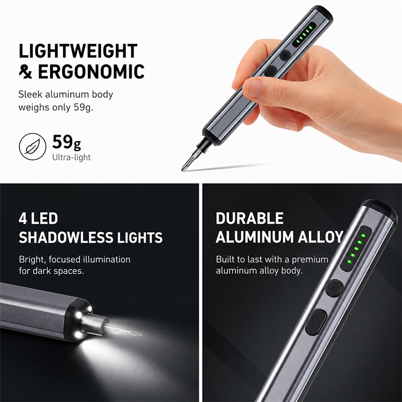 68-delige precisie elektrische - Electric Screwdriver Rechargeable Usb recensie en prijs