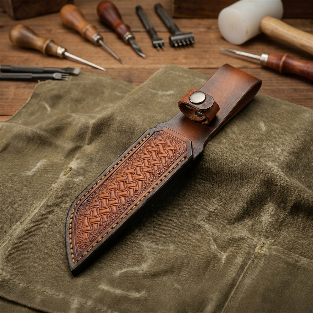 Bruin handgeprägd lederen vast - Hand Tools recensie en prijs