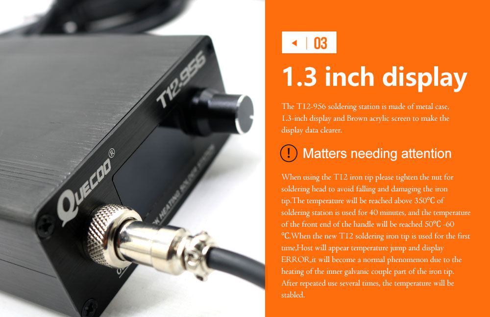 QUECOO T12-956 Soldeer digitaa - Digital Soldering Station T12 recensie en prijs