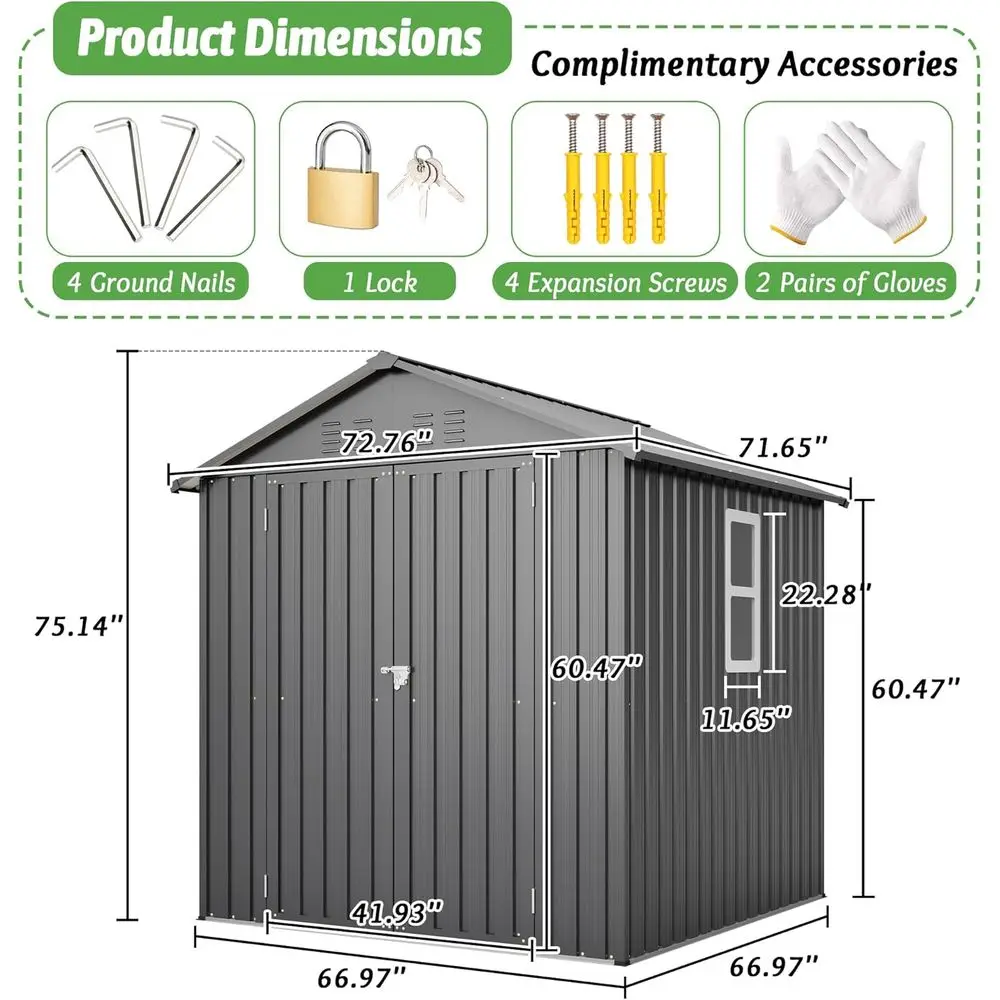 6x6 gegalvaniseerde stalen bui - Garden Tools recensie en prijs