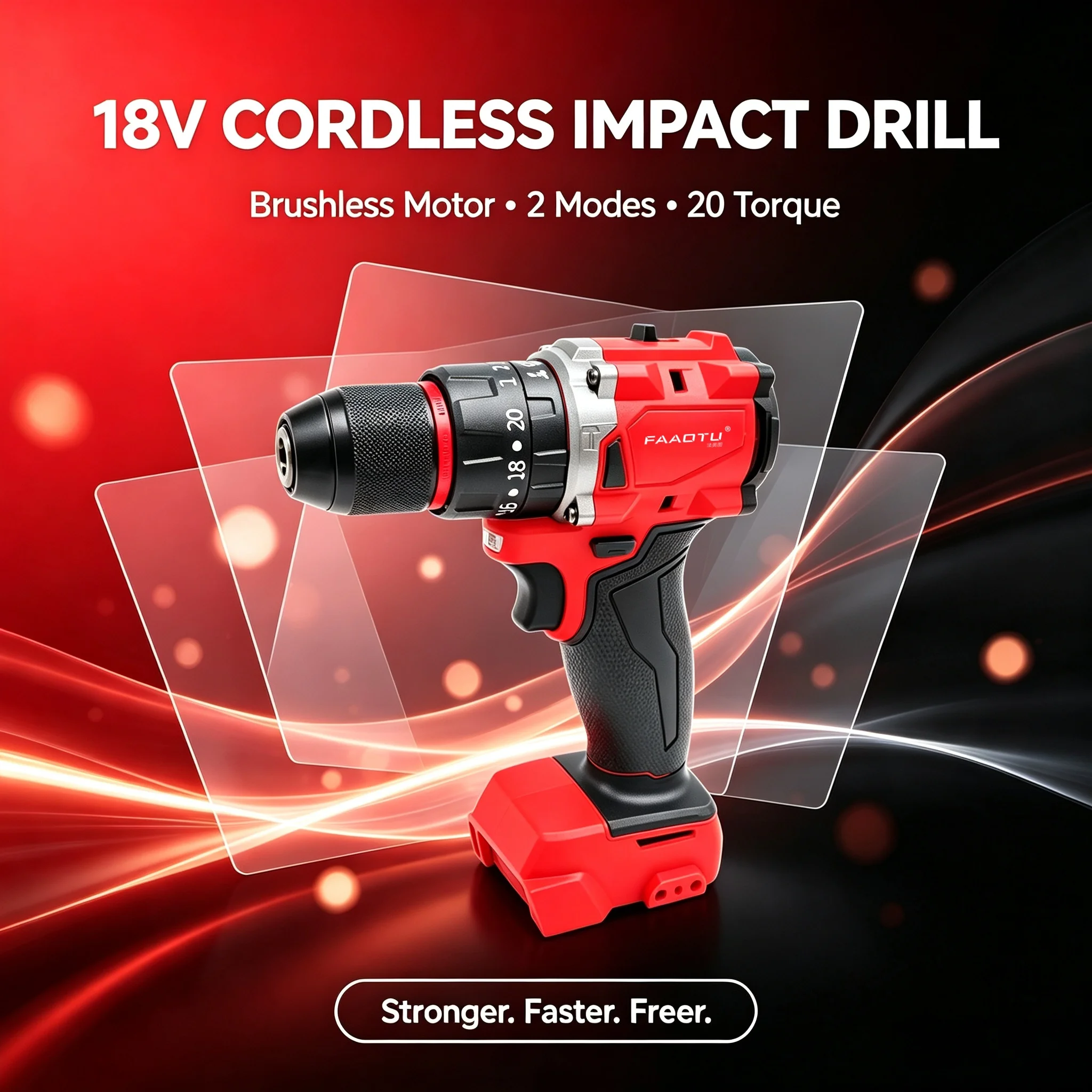 FAAOTU 18V borstelloze accu-sl - Brushless Cordless Electric Drill 18V recensie en prijs